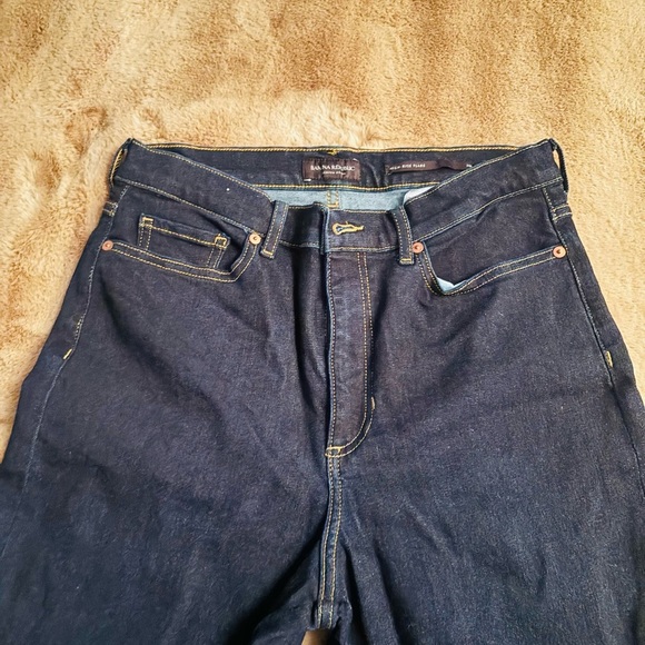 NWOT NEVER WORN High Rise Long Flare Jean - Banana Republic - Picture 3 of 4